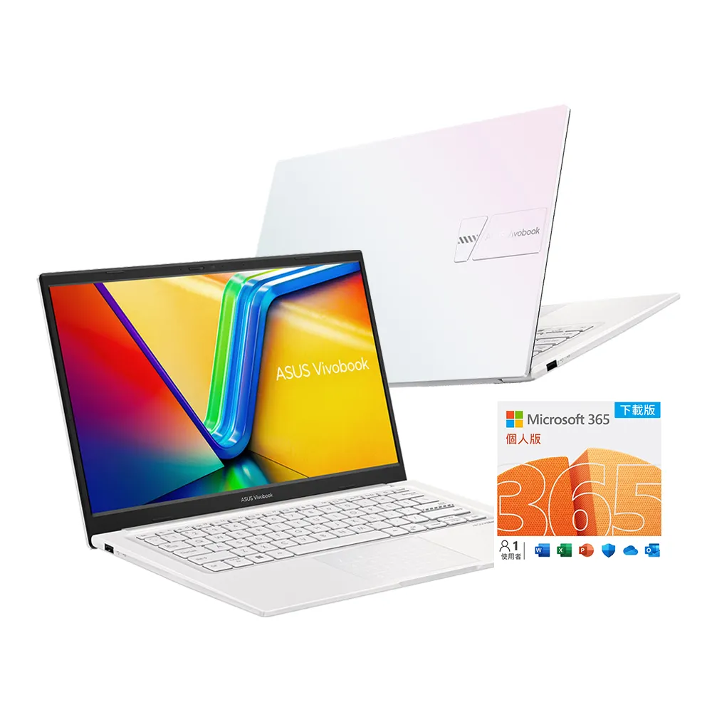 【ASUS】微軟M365一年組★14吋i5輕薄筆電(i5-1335U/8G/512G SSD/W11/VivoBook X1404VA)