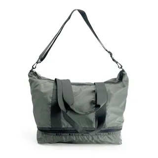 【LeSportsac官方直營】輕量尼龍 多夾層旅行袋(1381 冷鐵灰)