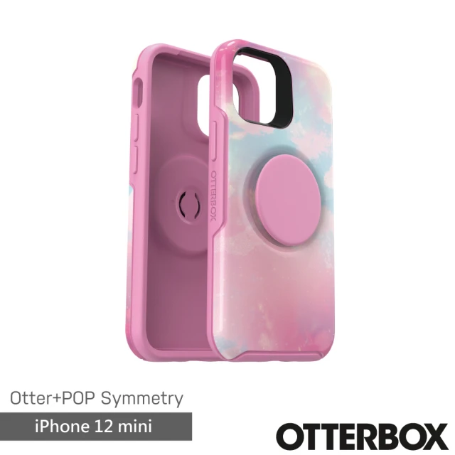 OtterBox iPhone 12 mini 5.4吋 OtterPop Symmetry 炫彩幾何泡泡騷保護殼(粉彩)