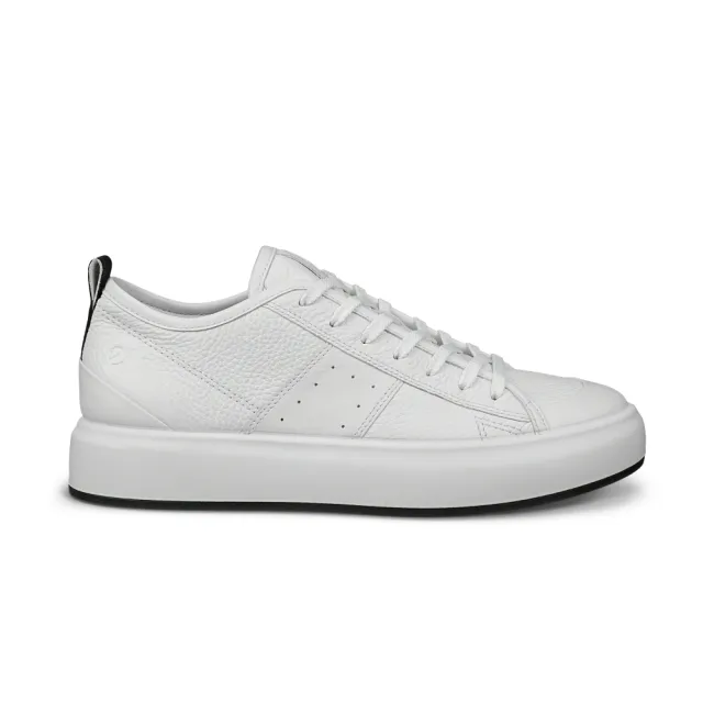 【ecco】STREET ACE W 街頭趣闖城市皮革休閒鞋 女鞋(白色 85681350874)