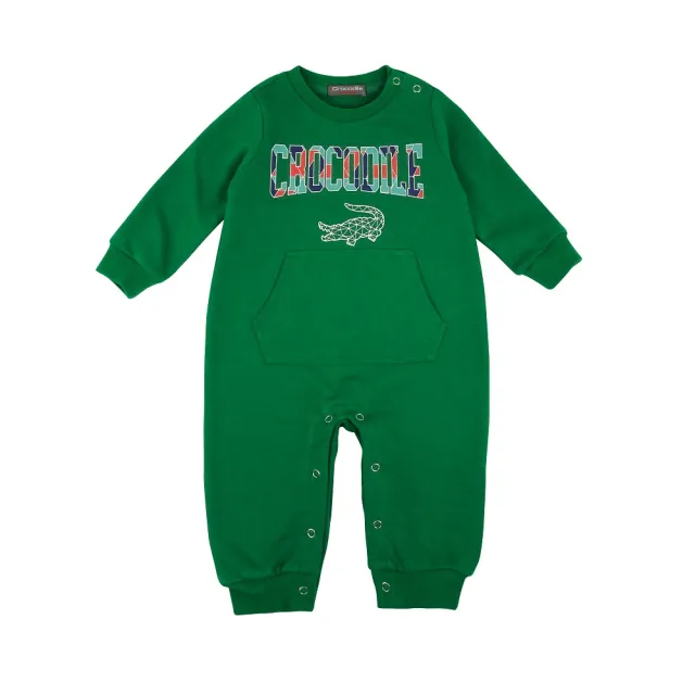 【Crocodile Junior 小鱷魚童裝】『小鱷魚童裝』經典鱷魚LOGO連身衣(產品編號 : U66531-04 小童款)