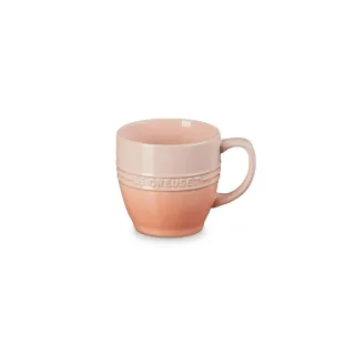 【Le Creuset】瓷器輕虹霓彩系列英式馬克杯350ml(蜜桃橙)