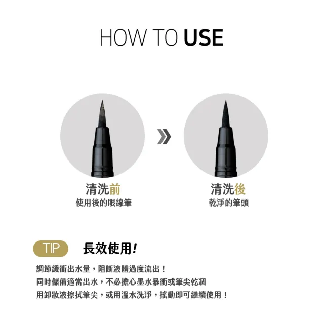 【Karadium】極緻防水抗暈眼線筆 2入組