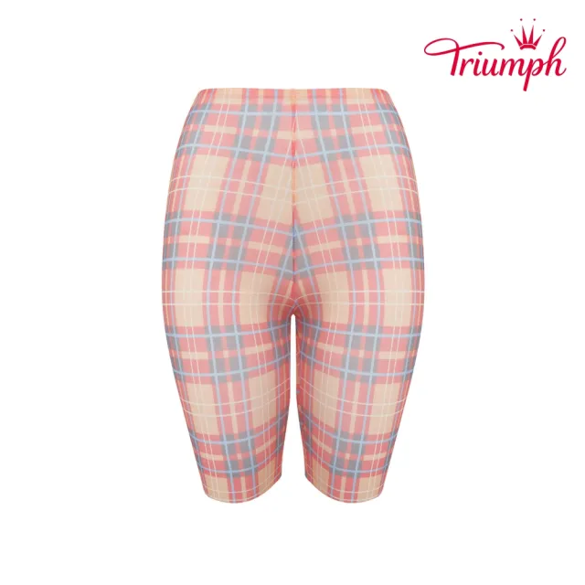 【Triumph 黛安芬】設計師聯名系列 Triumph x Shuting 限量 短褲 M(格紋橘)