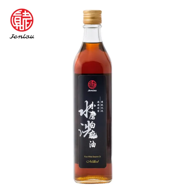 【真老麻油】純小磨白麻油500ml(純芝麻香油)