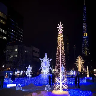 【喜鴻假期】【星宇超值冬旅北海道５日】函館夜景、企鵝散步、札幌燈節、玩雪趣、螃蟹溫泉