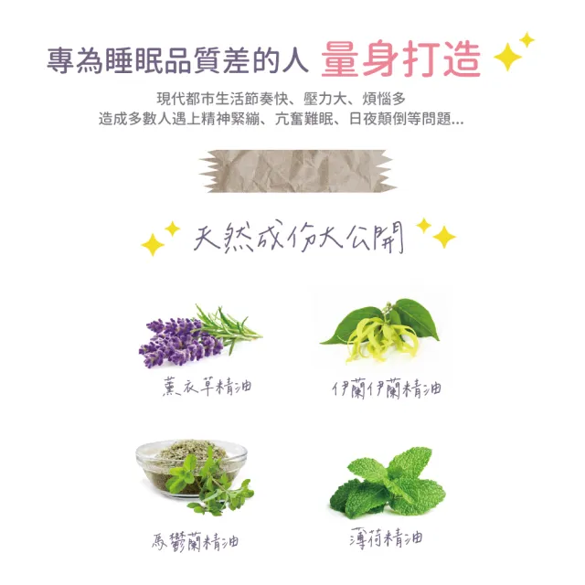 【Flowers 花芊】好神貼 天然草本精油舒眠貼布 3入組(60貼/1包 安睡好眠)
