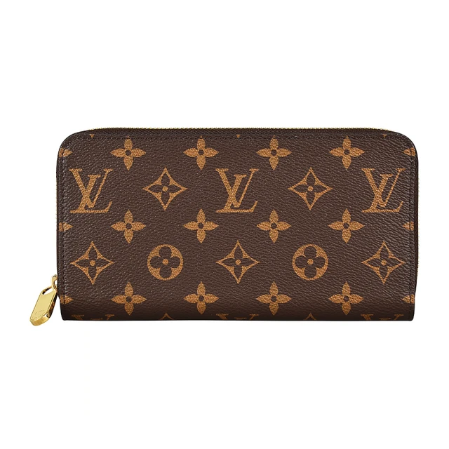 Louis Vuitton 路易威登 LV M41896 ZIPPY花紋LOGO帆布12卡拉鍊長夾(罌粟紅)