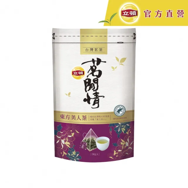 【立頓】茗閒情台灣茶茶包共6袋(凍頂烏龍/活綠茶/玄米綠茶/蜜香紅茶/東方美人)