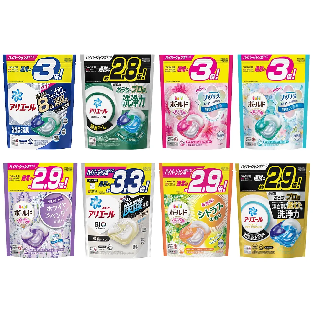 【P&G】日本進口 2024新改良4D袋裝洗衣球 26/31/32/39入(多款任選/平行輸入)