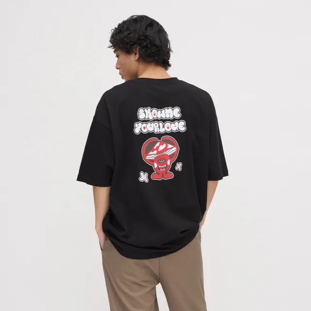 【plain-me】Show me your love圖TEE JNP0134-242(男短袖 女短袖 短t TEE 休閒上衣)