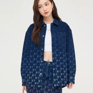 【MLB】牛仔丹寧襯衫 Monogram系列 紐約洋基隊(3ADRM0944-50INS)