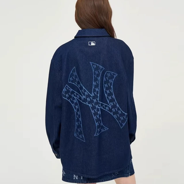 MLBMLB 牛仔丹寧襯衫 Monogram系列 紐約洋基隊(3ADRM0344-50NYD)