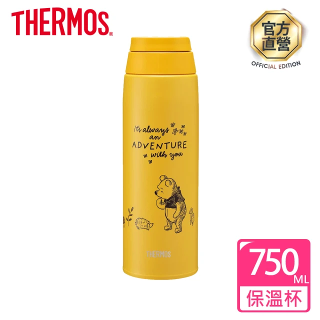 THERMOS 膳魔師 小熊維尼找橡實篇不鏽鋼真空保溫杯750ml(JOO-750WP-AGY)