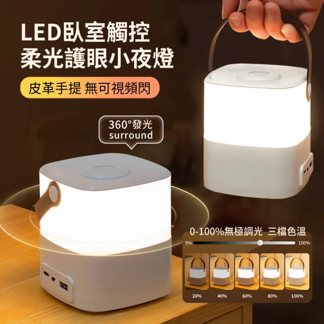 【ANTIAN】LED臥室觸控柔光護眼小夜燈 起夜伴睡哺乳氛圍燈 暖光燈 床頭燈 檯燈