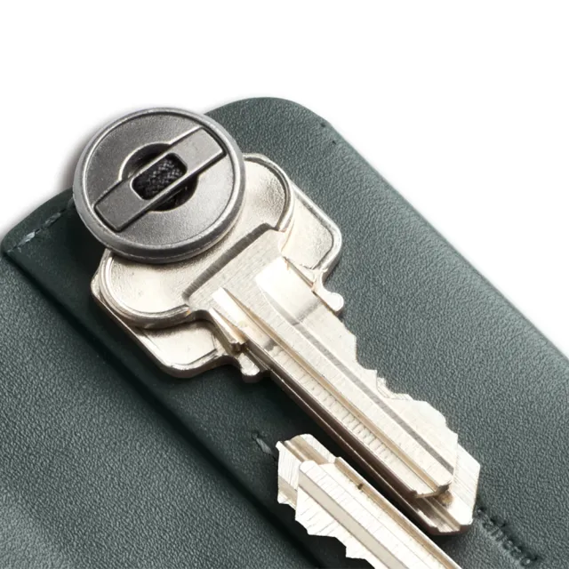 【Bellroy】官方直營 Key Cover Plus 皮革鑰匙套 - 大(墨灰綠/鑰匙包/包配件)