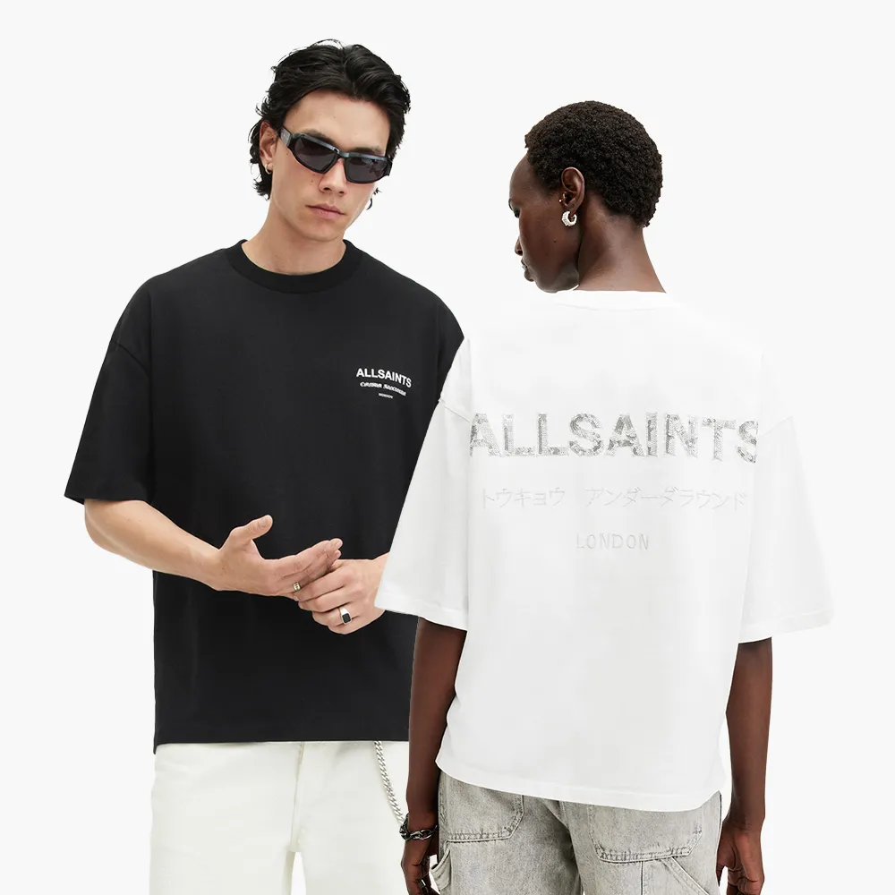 【ALLSAINTS】純棉寬鬆LOGO短袖UNDERGROUND T恤(多款任選)