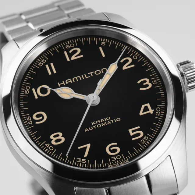 【HAMILTON 漢米爾頓】陸戰 Murph 墨菲腕錶 38mm(自動上鍊 中性 精鋼錶帶 H70405130)