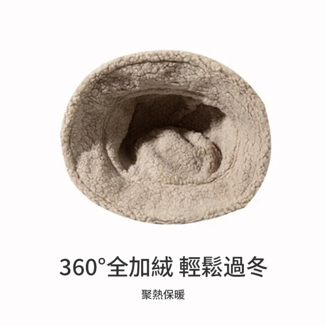 【kingkong】冬季雙面戴保暖帽 羊羔毛漁夫帽 百搭盆帽