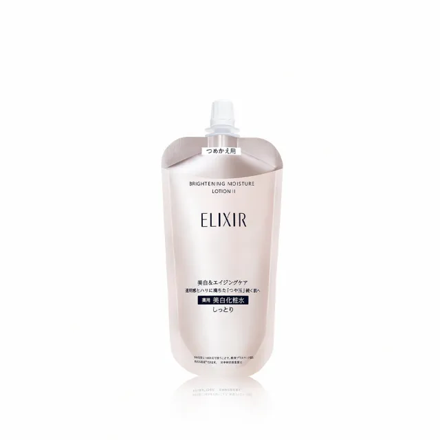 【ELIXIR 怡麗絲爾】膠原淨白精華水補充包 150ml(清爽/滋潤任選)