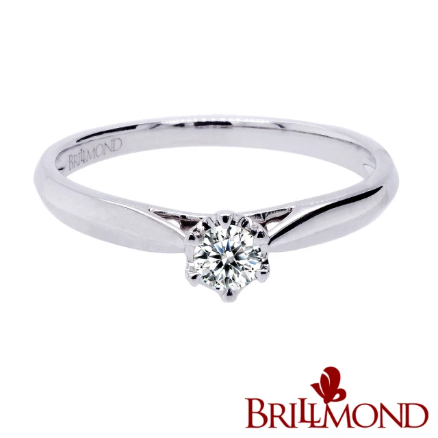 BRILLMOND JEWELRY 天然鑽石 15分 PT950鉑金 永恆鑽戒(主石15分F/SI1)