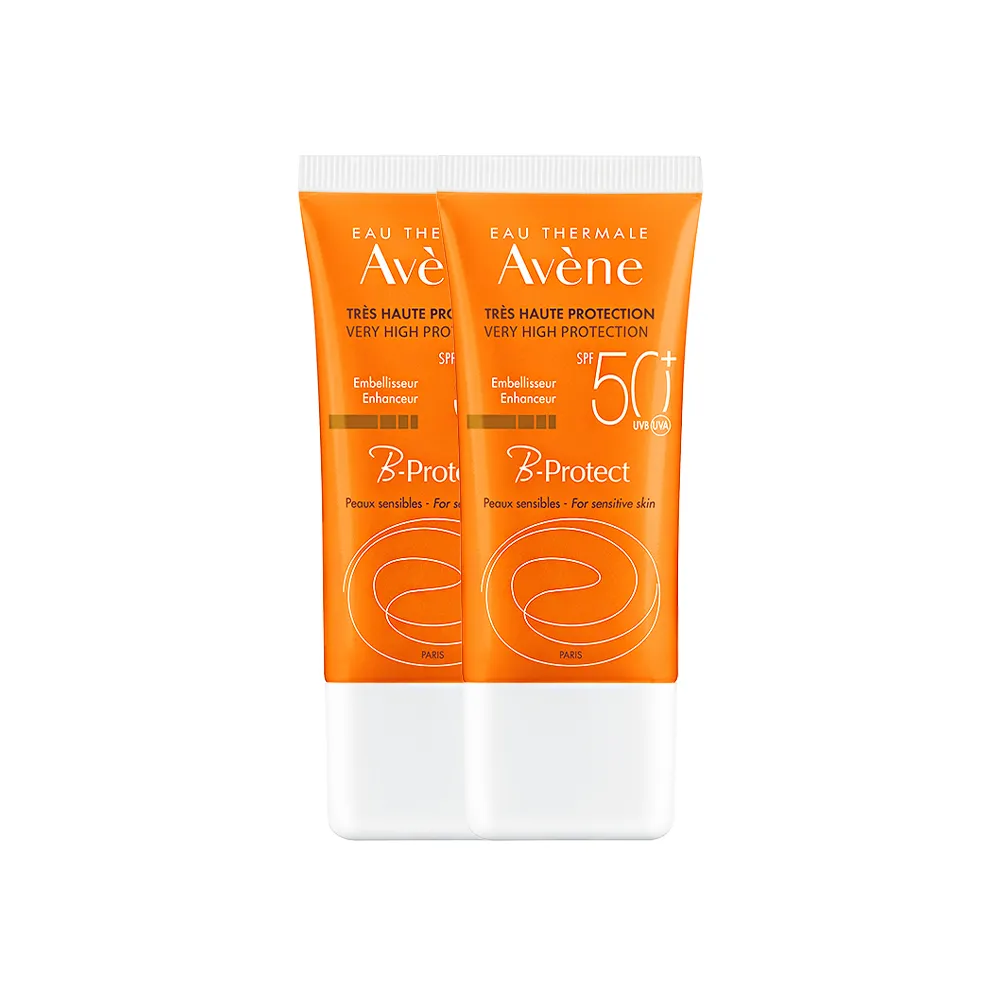 【Avene 雅漾官方直營】買一送一★亮顏防曬乳SPF50+ 30ml 2入組(抗UV/潤色素顏霜)(防曬/防曬乳)