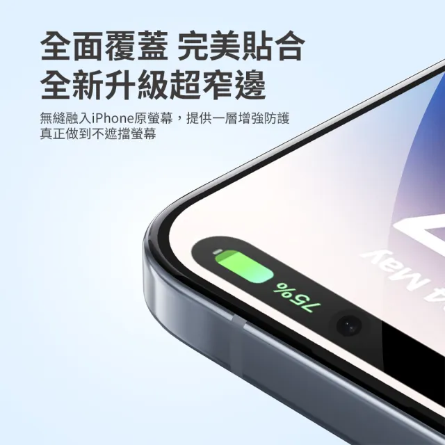 【Philips 飛利浦】iPhone 16系列 鋼化玻璃保護貼(抗藍光)