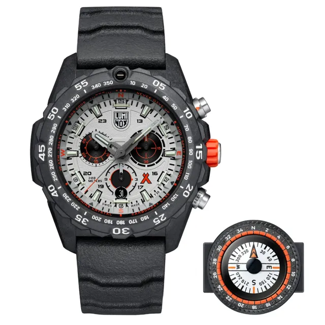 【LUMINOX 雷明時】Bear Grylls Survival 貝爾荒野求生腕錶-金屬灰 / 3748