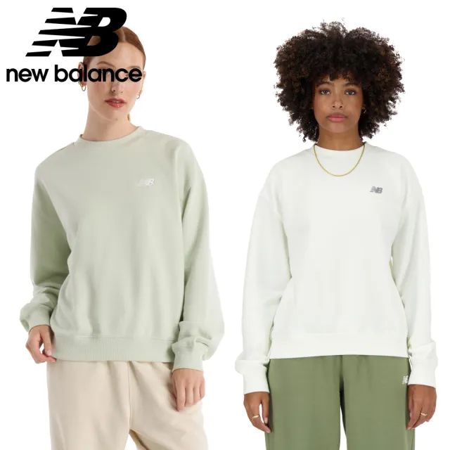 【NEW BALANCE】NB 圓領棉質大學T/長袖上衣_女性_WT41508NUM_WT41508SST(美版 版型偏大)
