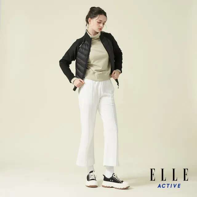 【ELLE ACTIVE】女款 輕量機能保暖羽絨外套-黑色(EA24A2W6103#99)