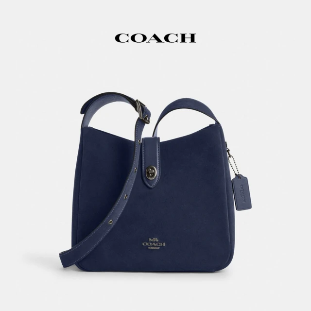 COACH 經典Logo帆布四方型纖巧型折疊皮夾-炭黑色/黑