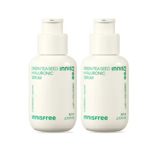 【INNISFREE】綠茶籽玻尿酸保濕精華2入組(80ml*2/補水神器)