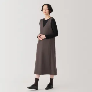 【MUJI 無印良品】女二重織裏毛背心裙(共3色)