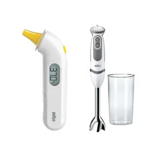 【BRAUN 百靈】MultiQuick5 Vario 手持式攪拌棒 MQ5000+BRAUN 百靈 耳溫槍 IRT3030(新手育兒組)