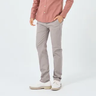 【GIORDANO 佐丹奴】男裝彈力低腰修身錐形卡其褲(93 卡其色)