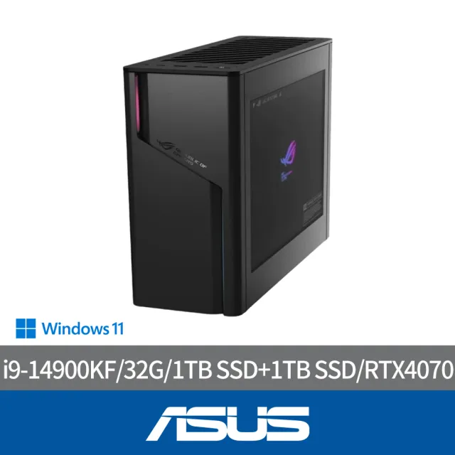 【ASUS 華碩】i9 RTX4070電競電腦-黑神話悟空適用(i9-14900KF/32G/1TB SSD+1TB SSD/RTX4070/W11/G22CH-1490