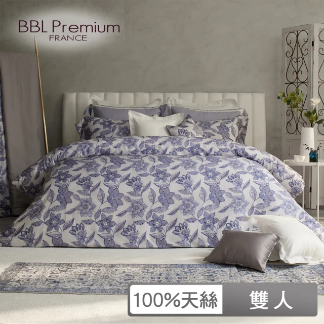 BBL Premium 100%天絲印花床包被套組-曼菲斯莊園-忘憂草(雙人)