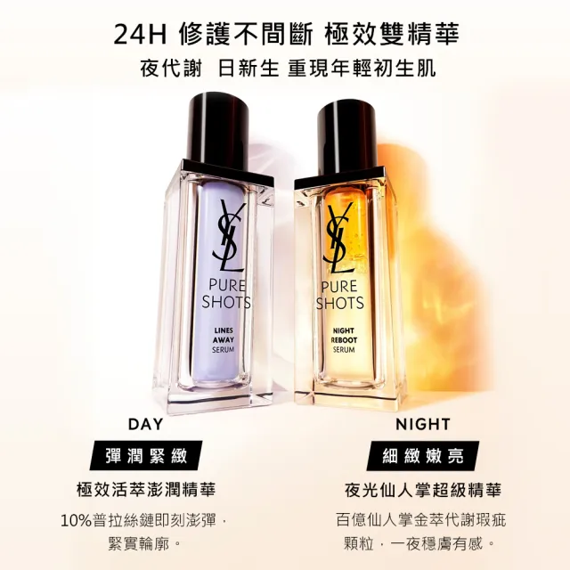 【YSL】官方直營 2024新升級極效活萃雙精組(仙人掌30ml+澎潤精華 30ml/2024新升級)