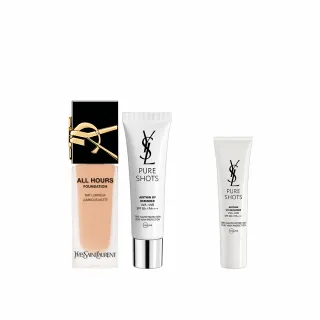 【YSL】官方直營 名模肌密無瑕底妝組(午夜粉底25ml+防曬凝露30ml)