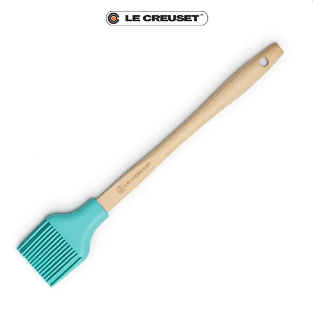 【Le Creuset】耐熱矽膠B油刷(薄荷綠/加勒比海藍/櫻桃紅 3色選1)