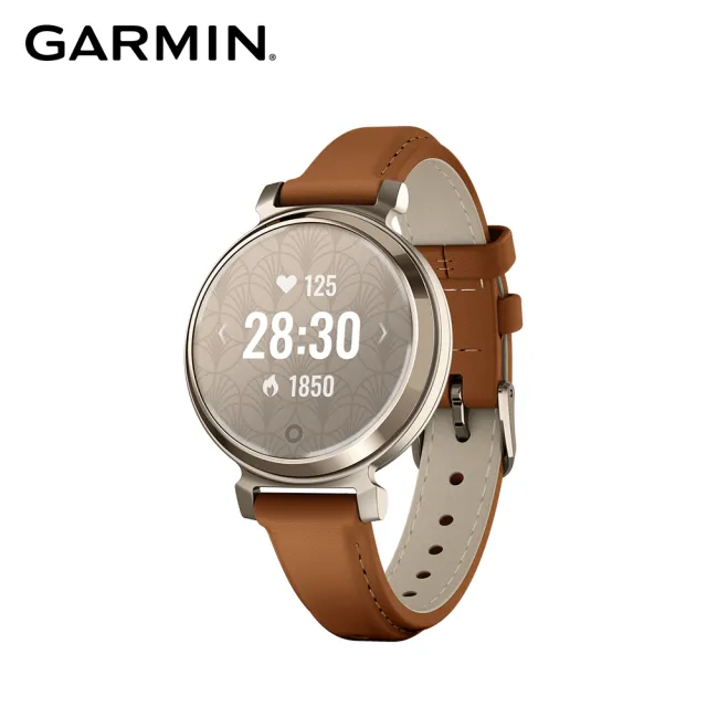 【GARMIN】Lily 2 智慧腕錶 經典款 皮革錶帶款