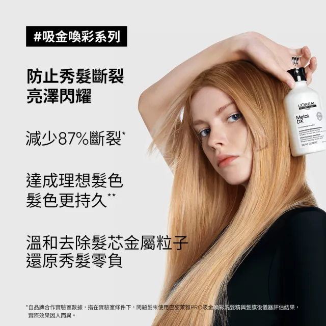 【L’OREAL 巴黎萊雅PRO】絲漾博吸金喚彩洗髮精 300ml