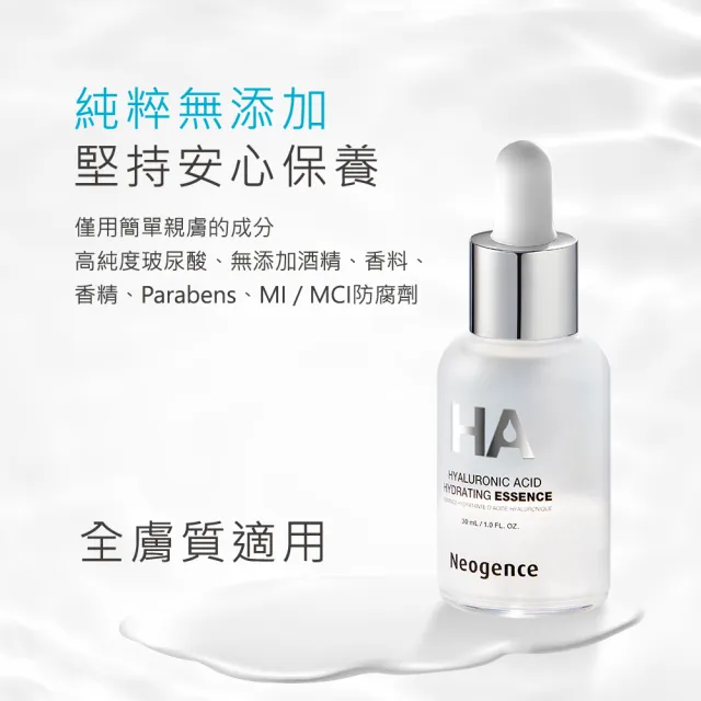 【Neogence 霓淨思】經典傳奇組(玻尿酸保濕原液125ml*2入)