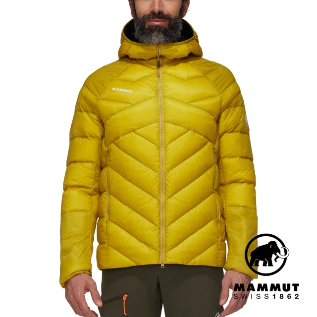 Mammut 長毛象 Taiss IN Hooded Jacket Men 輕量防風防潑水羽絨外套 光暈黃/黑 男款 #1013-03280