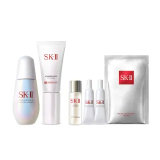 【SK-II】1+1 光蘊臻采煥亮精華50ml+光感煥白CC霜(小燈泡/防曬/禮盒)