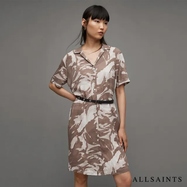 【ALLSAINTS】CAMILLA 印花洋裝 WD668Z(常規版型)