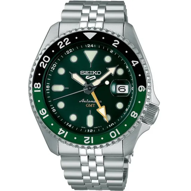 【SEIKO 精工】5 SPORTS系列 水鬼 GMT機械錶-42.5㎜(4R34-00A0G/SSK035K1)