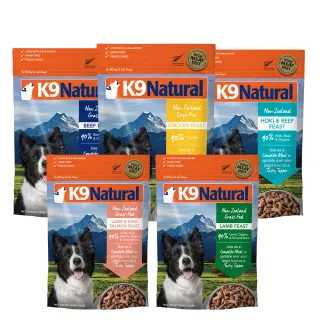 【K9 Natural】狗狗凍乾鮮肉餐 500g 任選 雞肉/羊肉/羊肉鮭魚/牛肉鱈魚/嚴選牛肉(全齡犬 乾主食 凍乾)