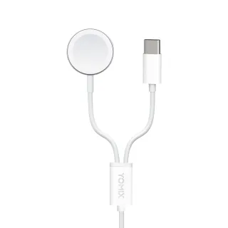 【YOMIX 優迷】二合一Type-C to Apple Watch/Type-C充電傳輸線AC-Wc02(Apple Watch無線充電器)