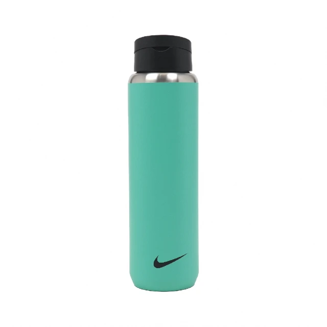 NIKE 耐吉 水壺 Rcharge Stainless Steel Straw 綠 不鏽鋼 防刮 吸管 水瓶(N100163233-324)